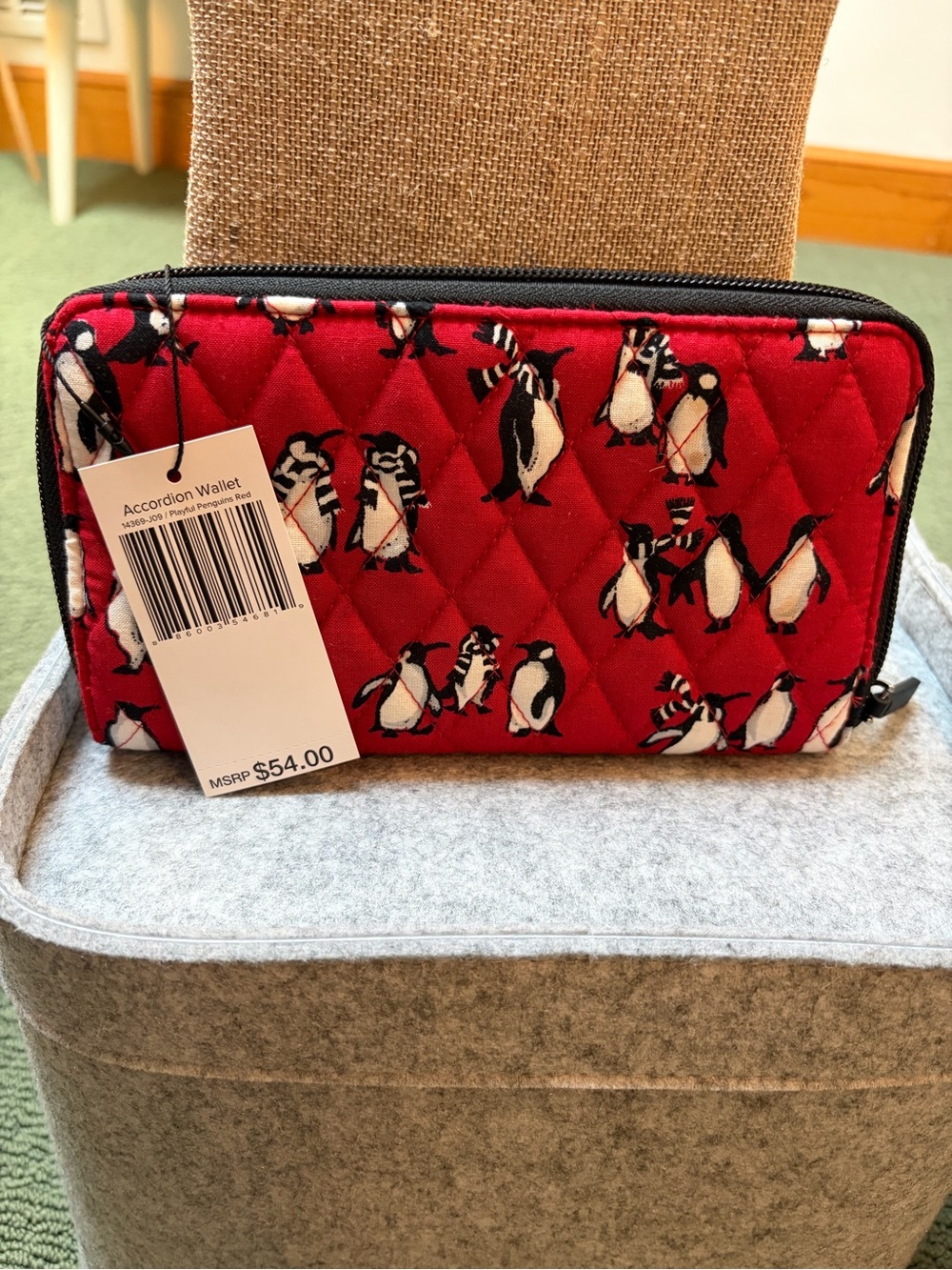 Vera Bradley playful penguin wallet